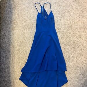 B Darlin Royal Blue High Low Dress